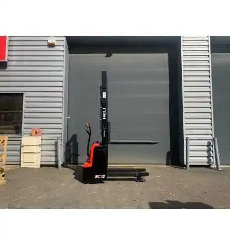 Gerbeur électrique occasion 1200 kg double palettes HELI