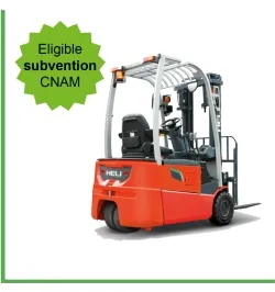 Chariot élévateur électrique Lithium 1500 kg 3 roues HELI - CPD15SQ-A2LiG3-M Serie G3