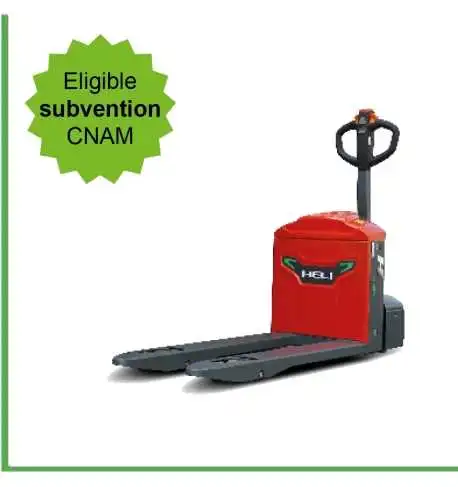 Transpalette électrique Lithium 2000 kg accompagnant HELI - CBD20-BLiH