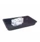 Collecteur noir de forme rectangle