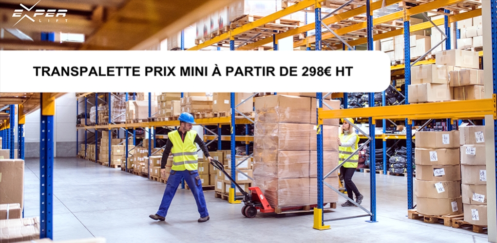 Transpalette prix mini à partir de 298€ HT